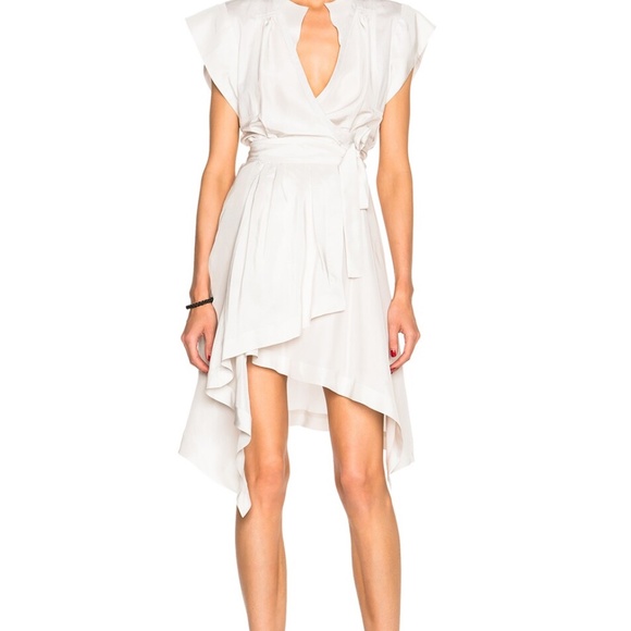 ISABEL MARANT Georgette Lief Black Wrap Dress - Picture 10 of 10